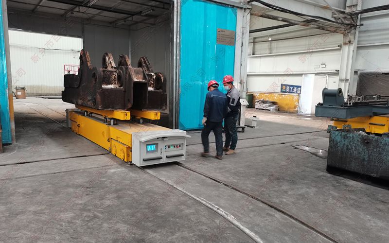 電動(dòng)軌道地平車在噴砂、清洗、噴漆、烘干等噴涂工序中的應(yīng)用