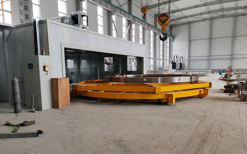 環(huán)保設(shè)備噴砂房配套的有軌電動轉(zhuǎn)運車：效率、安全、環(huán)保